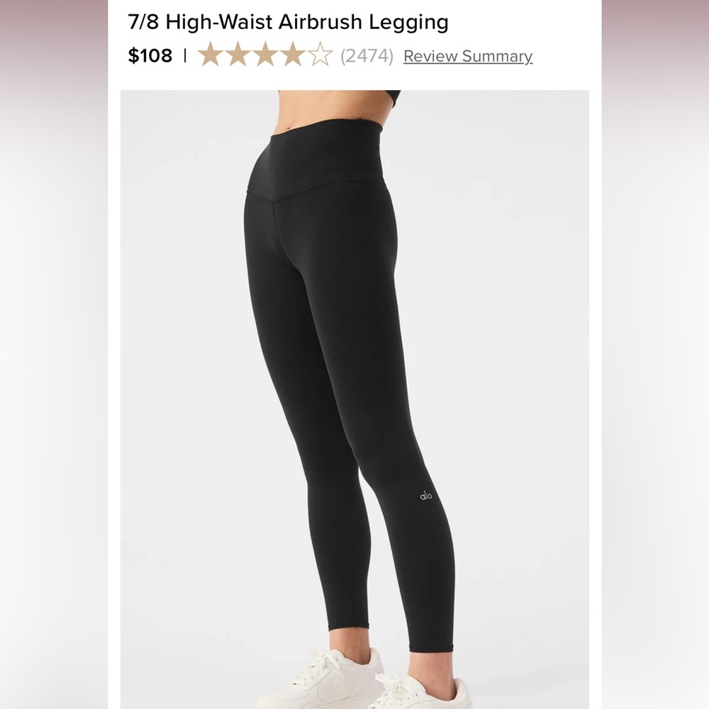 ALO 7/8 High-Waist Air Brush Leggings